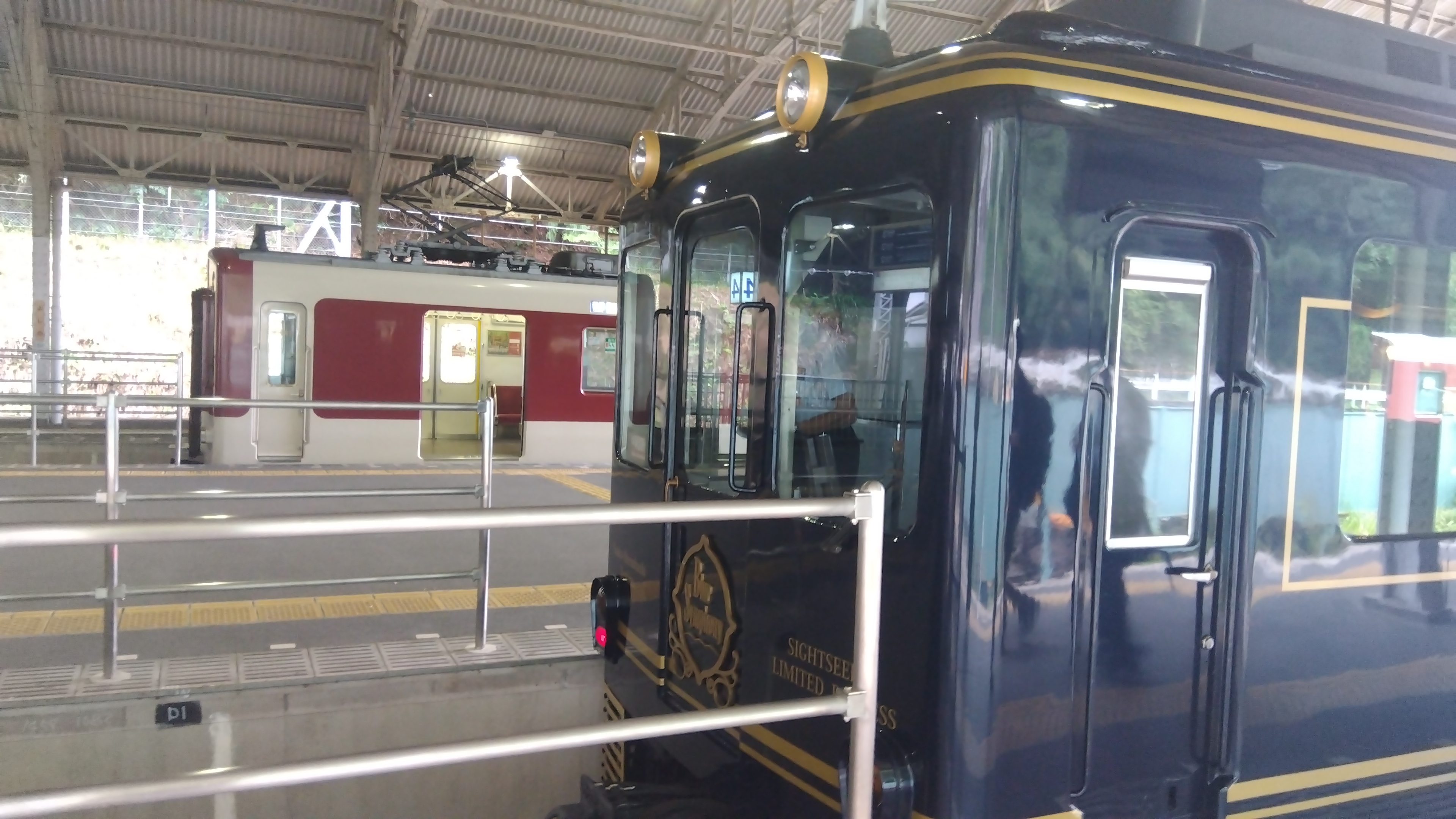 吉野駅に停車中の青の交響曲