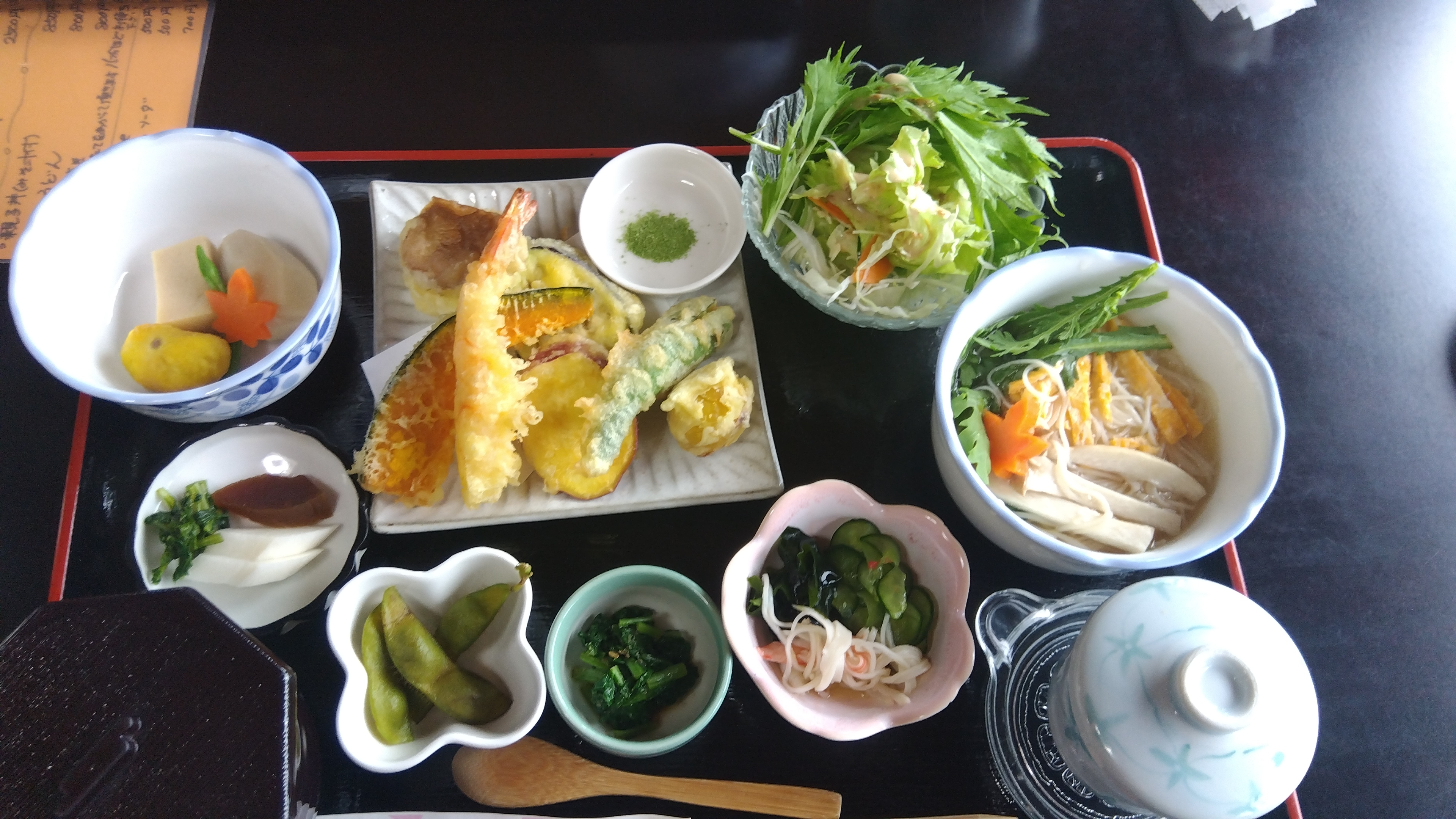 吉野 ほととぎす 天ぷら定食